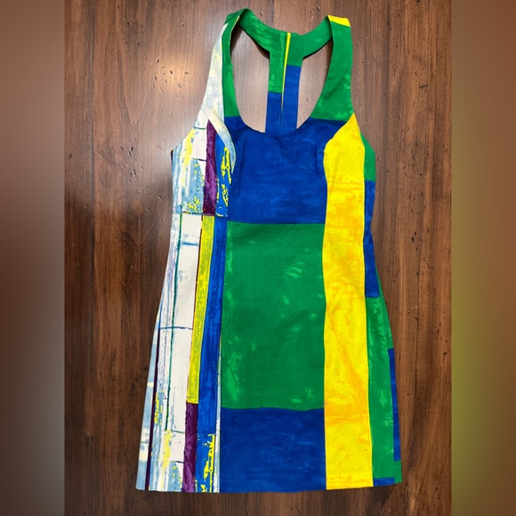 Plenty By Tracy Reese Watercolor Sexy Shift Dress Size 8 Sheath Colorblock NWT - Picture 3 of 15